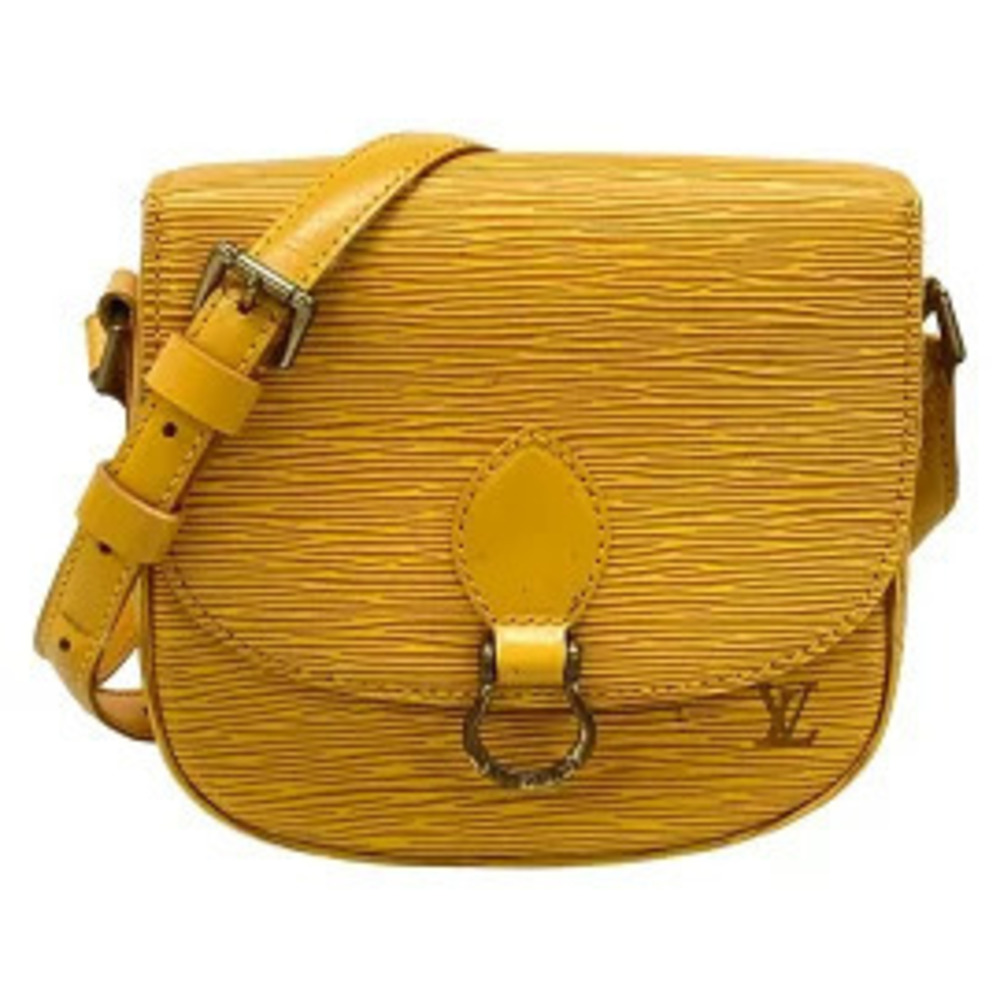Louis Vuitton Saint Cloud Jaune Leather Shoulder Bag Gold